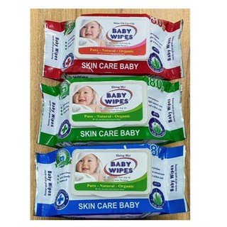 khăn ướt baby wipes 80gr