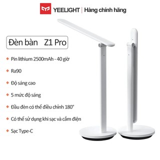 Đèn bàn học bảo vệ mắt yeelight z1 pro,5 cấp độ sáng,2500mah,2700k-5000k đèn bàn để bàn