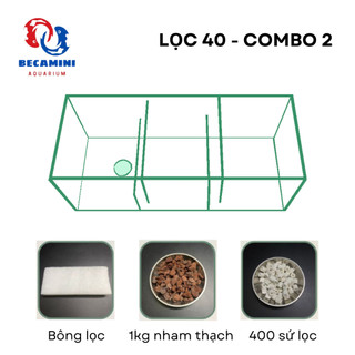 Lọc tràn cho hồ cá kích thước 40cm
