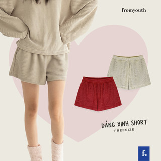 Quần shorts len freesize NAKED by V - Dáng Xinh Shorts