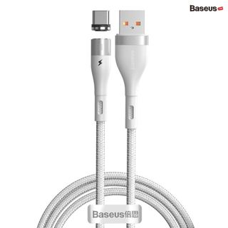 Cáp từ hỗ trợ sạc nhanh baseus zinc magnetic gen5 5a - usb to type c