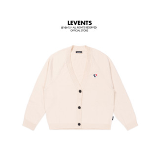  Áo Cardigan Regular Fit Levents Heart Line Knit  Cream Chất Len Unisex 