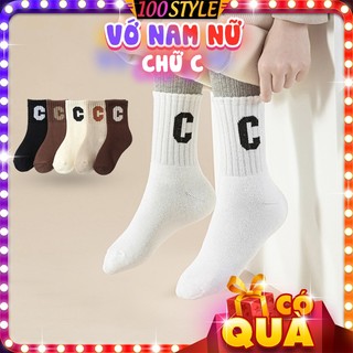 Tất Vớ Bắp Chân Nam Nữ Gân Dọc Chữ C Thể Thao