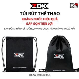 Balo Túi dây rút thể thao ZDK B2 chống thấm nước 2 ngăn đựng giày quần áo đồ dùng vật dụng bóng đá tập gym yoga du lịch