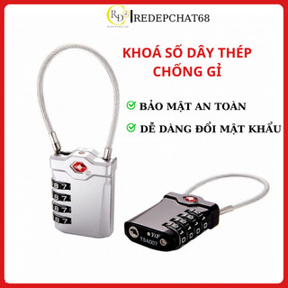 Khoá số dây mật mã chống trộm an toàn, khóa số dây TSA007