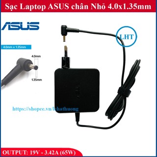 [Chân Nhỏ] Sạc Laptop Asus 19V – 3.42A (65W) chân 4.0x1.35mm - đường kính đầu sạc 4mm - VivoBook  A556 A510U X441 X541