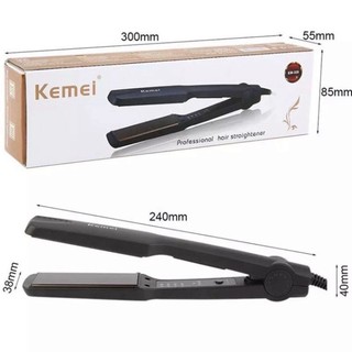 Máy ép tóc kemei chính hãng uốn duỗi tóc 4 mức nhiệt - máy tạo kiểu tóc mini cầm tay đa năng