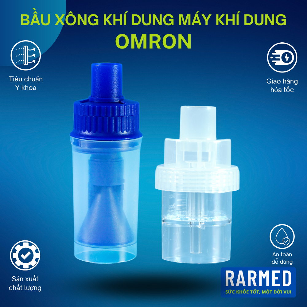 Bầu xông khí dung máy xông khí dung Omron cốc khí dung mọi máy