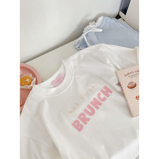 Áo thun cotton in nổi Brunch (phiên bản mới) Buddies.25