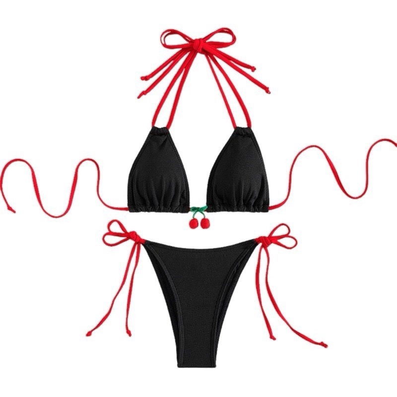 Bikini áo tắm đi biển sexy dây phối quả dâu (sẵn HCM ship hoả tốc) | BigBuy360 - bigbuy360.vn