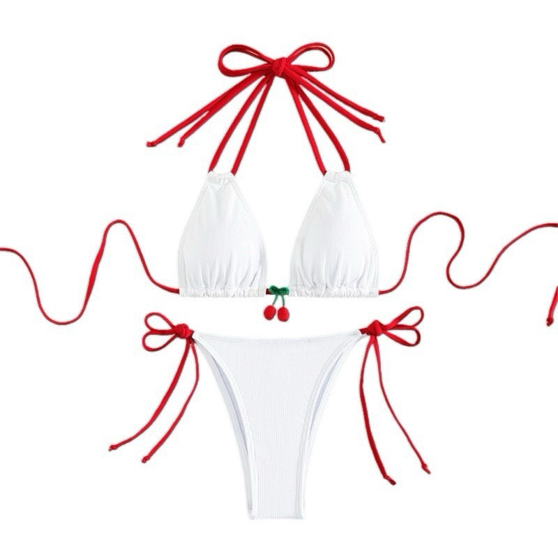 Bikini áo tắm đi biển sexy dây phối quả dâu (sẵn HCM ship hoả tốc) | BigBuy360 - bigbuy360.vn