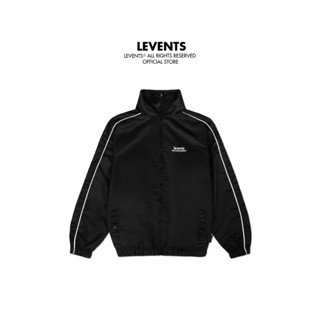  Áo khoác Levents Line Jacket  Black Chất Dù Unisex Oversized 