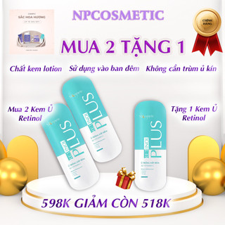 Combo 2 kem ủ trắng tặng 1 ủ trắng retinol kích trắng, nâng tone, trắng da, làm đẹp, mờ thâm nám