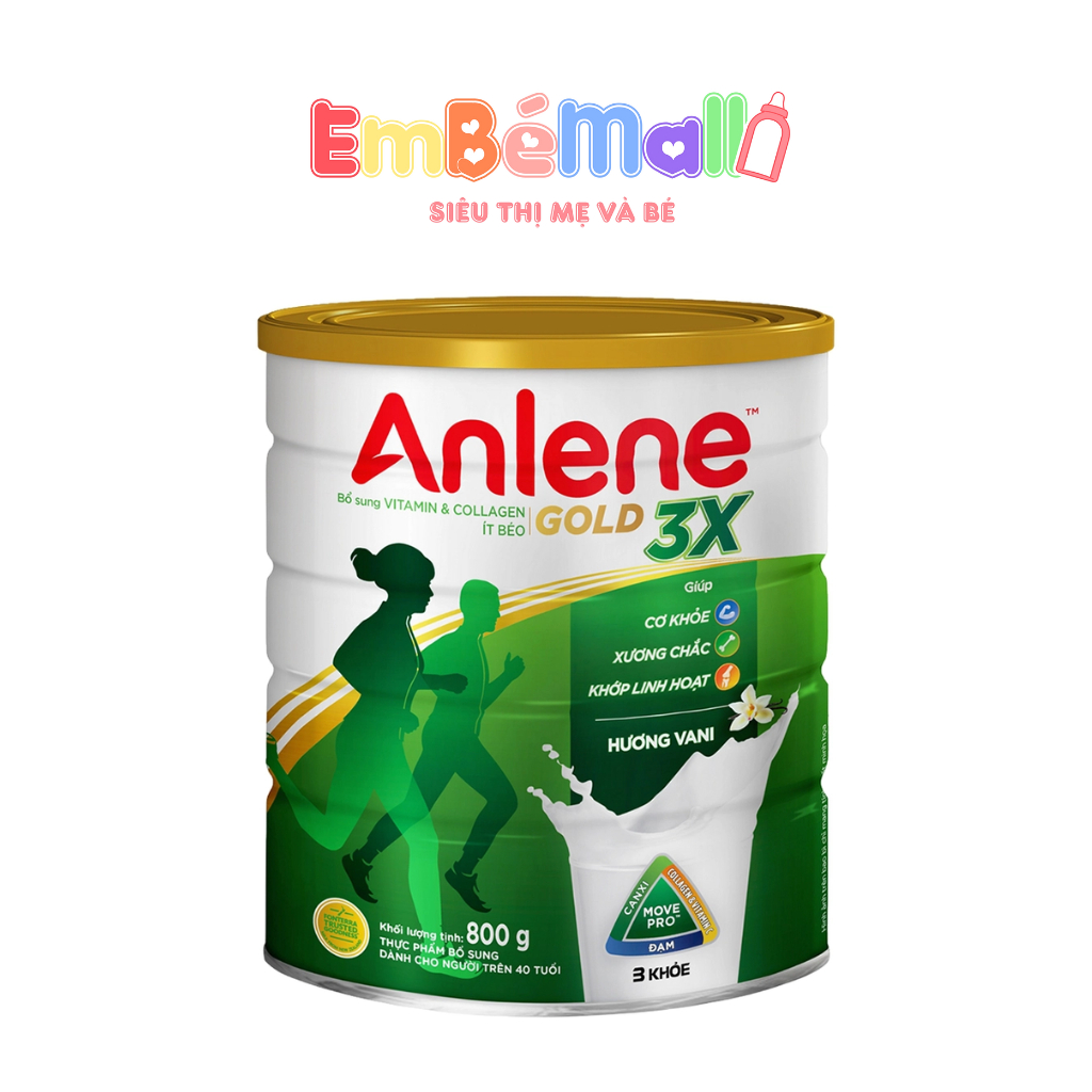 Sữa Bột Anlene Gold 3X Vani (800g)