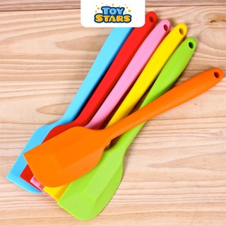 Spatula Phới Trộn Bột, Phới Dẹt Silicon - Xẻng Chiên Rán Thân Silicon Tiente