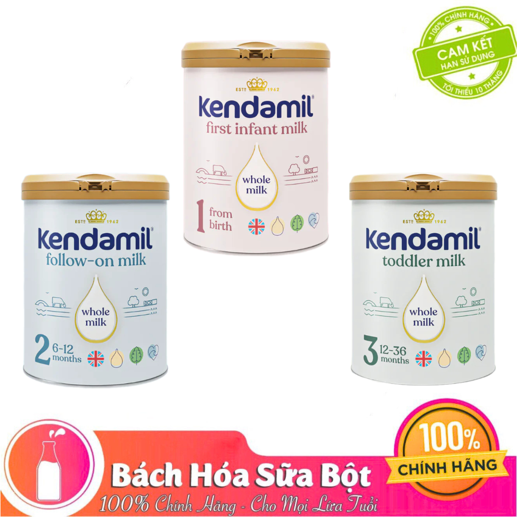 Sữa KENDAMIL CLASSIC Nguyên Kem Số 1/2/3 800g