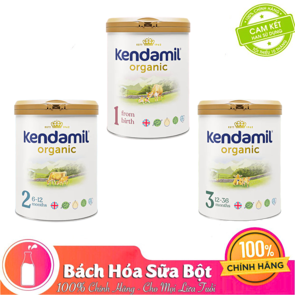 Sữa KENDAMIL Nguyên Kem ORGANIC Số 1/2/3 800g