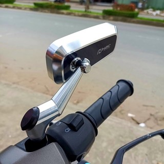 Gương h2c vuông chân ngắn full cnc, kính chống chói- sản phẩm chất lượng, gương h2c chân ngắn