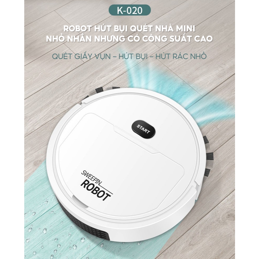 Robot Hút Bụi Lau Nhà Thông Minh SWEEPIN, Robot Hút Bụi Tự Động Cho Gia Đình | BigBuy360 - bigbuy360.vn