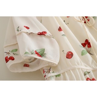 Z341 Váy hoạ tiết cherry