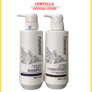 Dầu Gội Xả Keratin PALLAMINA 400ml * 2 Kiềm Dầu Phục Hồi Tóc Hư Tổn Siêu Mượt