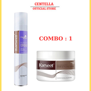 Combo gôm sáp vuốt tóc tạo kiểu tóc nam nữ karseell tóc đẹp chuẩn salon