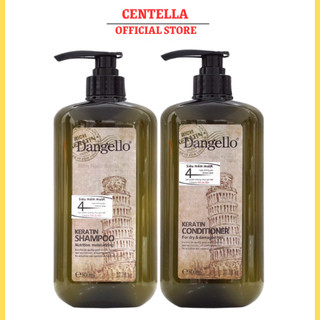 Dầu Gội Dầu Xả DANGELLO 800ml * 2 Kiềm Dầu Phục Hồi Tóc Siêu Mềm Mượt Hương Nước Hoa