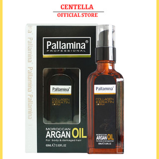 Tinh Dầu Dưỡng Tóc PALLAMINA ARGAN OIL 60ML Phục Hồi Tạo Kiểu Bảo Vệ Tóc Khỏi Nhiệt Độ Máy Sấy