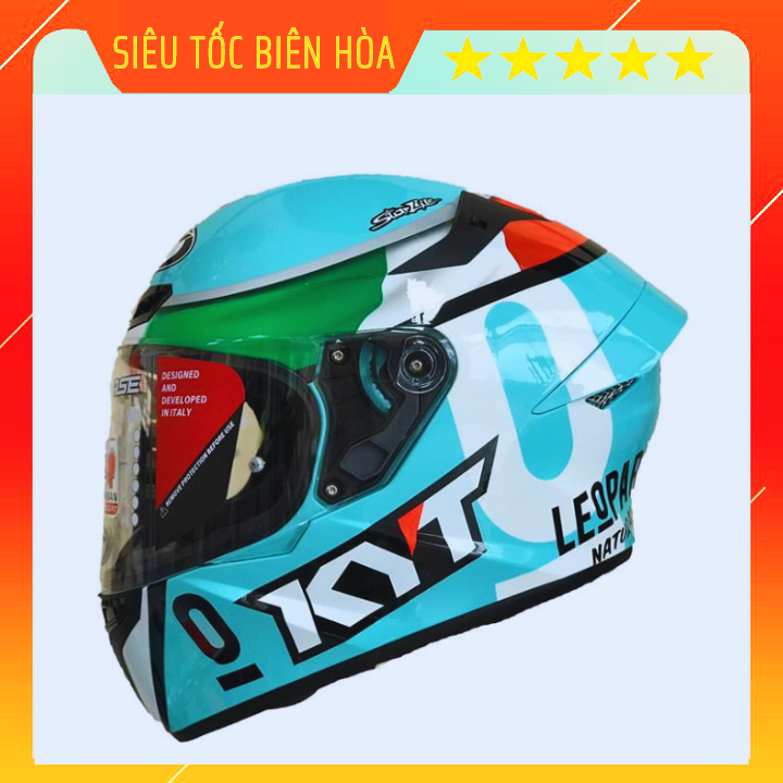 Nón Bảo Hiểm Fullface KYT TT-COURSE Leopard Chính Hãng Tặng Kèm Khăn Ninja Và Tem KYT