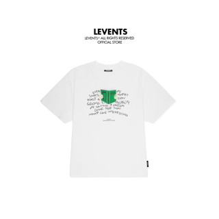 Áo thun Levents Boxy Book/ White