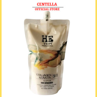 Kem Ủ Tóc Keratin HE TEPI 1000ml Phục Hồi Tái Tạo Cấu Trúc Tóc Hư Tổn Hương Nước Hoa Chính Hãng