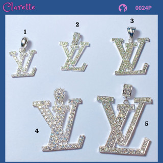 [HÌNH THẬT] TBC 0024P - Mặt dây chuyền bạc ta hình chữ LV nhiều kích cỡ dành cho nam và nữ