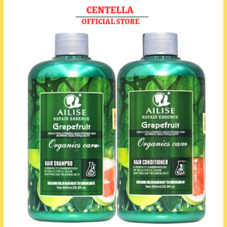 Cặp dầu gội bưởi AILISE 850ml * 2 tinh chất bưởi phục hồi, chống rụng tóc kích mọc tóc