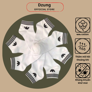 Tất vớ chân nam nữ thể thao cotton cổ ngắn adidas - Dzung