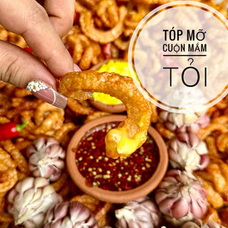 500g Tóp Mỡ Cuộn Mắm Tỏi