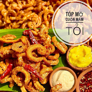 500g Tóp Mỡ Cuộn Mắm Tỏi