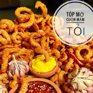 500g Tóp Mỡ Cuộn Mắm Tỏi