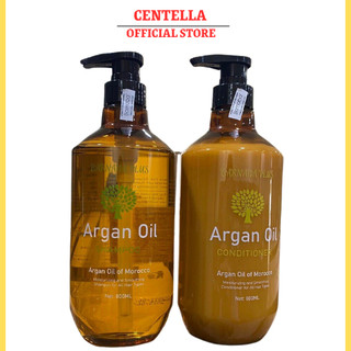 Dầu Gội Xả BARNABA Argan Oil 750ml x2 Ngăn Rụng Kích Thích Mọc Tóc Phục Hổi Nang Tóc Siêu Mượt