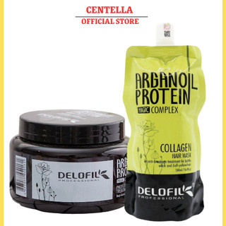 Kem Ủ Tóc Collagen DELOFIL 500ML Phục Hồi Tóc Khô Xơ Hư Tổn Hương Nước Hoa