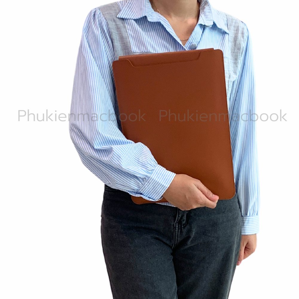 Túi đựng Macbook, bao da laptop 13.3/14/15.4 inch da PU mềm mại tích hợp lót chuột chống thấm nước