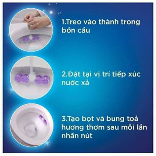 Viên treo bồn cầu Vim POWER 5 Tím,Xanh