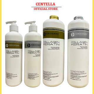 Dầu Gội Xả Keratin EDEDOCEAN 1000ML * 2 Kiềm Dầu Phục Hồi Tóc Tái Tạo Cấu Trúc Tóc Siêu Mềm Mượt