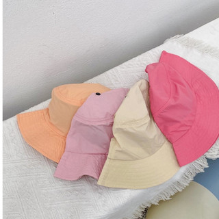 Mũ du lịch gấp gọn màu pastel cho bé 3-6 tuổi