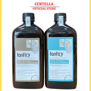 Dầu Gội Xả FANFTCY 500ml x2 Argan Oil Giảm Gãy Rụng Phục Hồi Tóc Hư Tổn Hương Nước Hoa