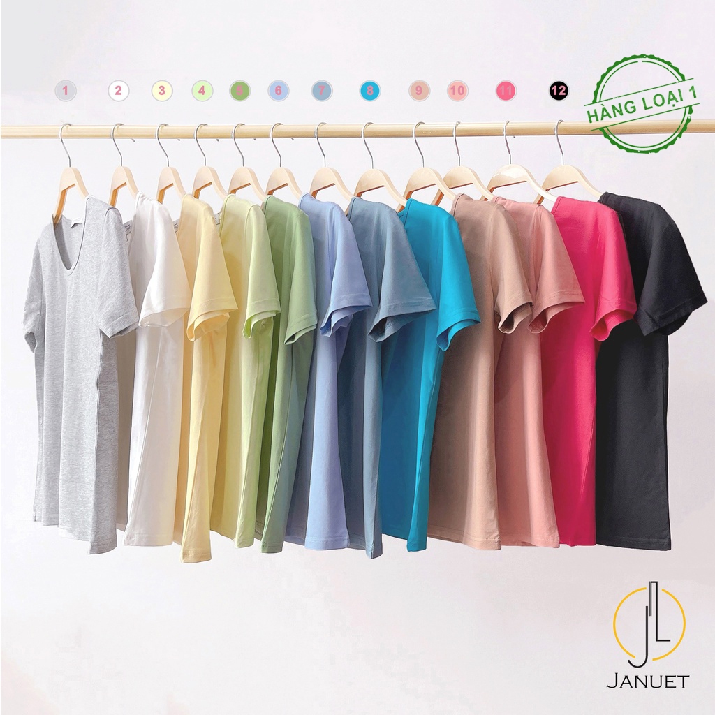 Áo Thun Nữ Phông Trơn Basic Cao Cấp Mát Mịn Không Xù Bai Aot01