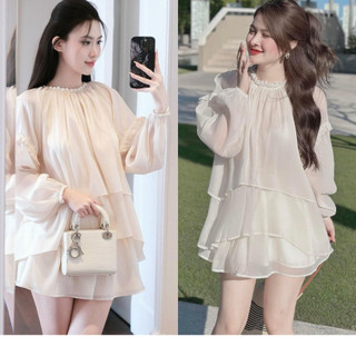 Sét Áo Tơ+ Chân Váy Xoè KIMMISSSTOR, Váy Đi Biển Chất Liệu Vải Tơ Cao Cấp Đẹp Quyến Rũ Ngọt Ngào NT23KN6932196
