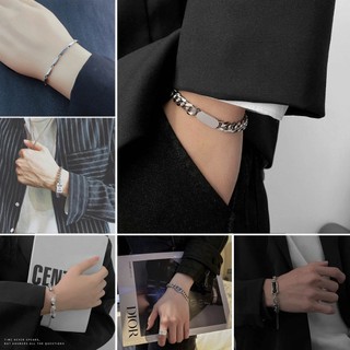 Lắc tay nam titan điều chỉnh size phù hợp, vòng đeo tay thời trang cá tính