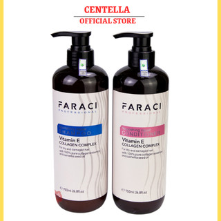 Dầu Gội Xả FARACI 750ml * 2 Phục Hồi Tóc Hư Tổn Tái Tạo Cấu Trúc Tóc Siêu Mềm Mượt