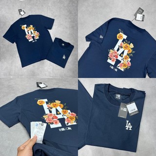 [Chính Hãng] Áo Thun New Era  FLOWER RS42 NAVY LA *14179173* Áo New Era Chính Hãng Hàng Nhập Khẩu Full Tem Tag