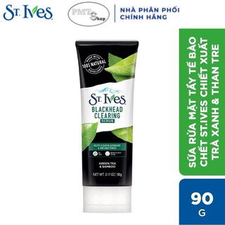 Sữa rửa mặt tẩy tế bào da chết St.Ives chiết xuất Trà xanh & Than Tre 90g